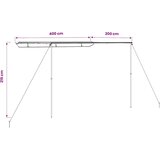 Tenda za kamp-prikolicu i karavan 4 x 2 x 2,15 m bež | shoptok.hr
