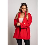 Fenzy Eleganten Plašč Albineya, Rdeč | Shoptok.si