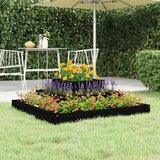 vidaXL Sadilica crna 80 x 80 x 27 cm od masivne borovine Cijene