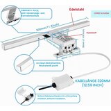 AZHIEN LED svetilka za ogledalo 30cm, 4000K, IP44 | Shoptok.si