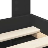  Konstrukcija postelje Črna 140 x 200 cm Masivno borovo les, (5000102626) | Shoptok.si
