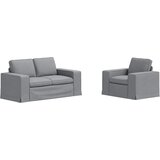  Set sofe 2 pcs Svijetlo siva 162 x 80 x 82 cm tkanina | shoptok.hr