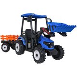 Traktor na akumulator s prikolicom MEGA D68 - plavi | Shoptok.si