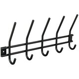 WALTECO Zidna lajsna s kukicama (D x Š x V: 380 x 50 x 165 mm, Broj kuka: 5 Kom., Metal) | shoptok.hr