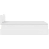 vidaXL Otomanski posteljni okvir z vzmetnico bel 120x200 cm um. usnje | Shoptok.si