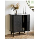 House Nordic Črna komoda iz masivnega bora 80x87x40 cm Nikko – | Shoptok.si