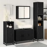 vidaXL set namještaja za kupaonicu 4 pcs crni hrast 90 x 33 x 60 cm | shoptok.hr