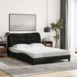  Krevet s madracem crni 140 x 190 cm od tkanine | shoptok.hr