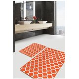 Mila Home Oranžne žametne kopalniške preproge v kompletu 2 ks 60x100 cm – | Shoptok.si