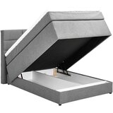 CARRYHOME POSTELJA BOXSPRING 140 cm x 200 cm , tekstil siva | Shoptok.si