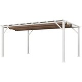 Paragon Outdoor - Pergola Florenz 1116 | Aluminijska pergola | Bijela/Svijetlosmeđa - BRANDED IN THE USA | shoptok.hr