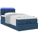  Otomanski okvir kreveta s madraca plavi 90x190cm od tkanine | shoptok.hr
