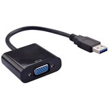 E-green Adapter USB 3.0 (M) - VGA (F) crni Cene