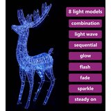  XXL akrilni božićni sob 250 LED 180 cm plavi Slike
