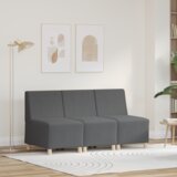 vidaXL Sofa Chiar 3 pcs Tamno siva 55 x 74 x 82 cm Baršunasta tkanina Cijene
