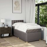  Krevet s oprugama i madracem smeđesivi 90x190 cm od tkanine | shoptok.hr