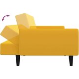  Kavč dvosed z ležiščem rumen žamet, (21038126) | Shoptok.si