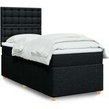 Box spring krevet s madracem crni 80 x 200 cm od tkanine | shoptok.hr