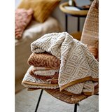 Bloomingville Gorčično rumena/kremno bela bombažna brisača 140x70 cm Malou – | Shoptok.si