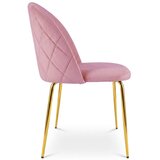 Inca stolica - svijetlo ružičasti baršun / zlatne noge x 2 | shoptok.hr