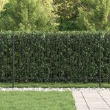  Spike Lok Ograja Črna 200 x 130 cm Prašno lakirano jeklo, (5000157886) | Shoptok.si