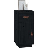  Komoda crna 34 x 40 x 75 cm od masivne borovine | shoptok.hr