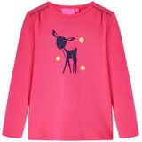  Dječja majica dugih rukava jarkoružičasta 128 | shoptok.hr