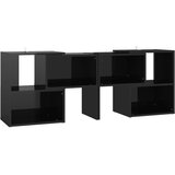 TV ormarić visoki sjaj crni 104 x 30 x 52 cm konstruirano drvo | Eponuda.com