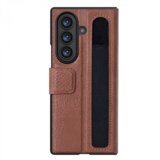 Nillkin preklopna torbica AOGE z zaščito kamere za Samsung Galaxy Z Fold7 - rjava Cene