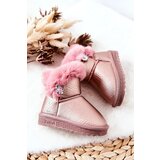Boto Fleece-lined Snow Boots Pink Bessie | ePonuda.com