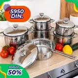Set posuđa od nerđajućeg čelika