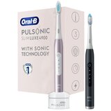 Oral-b Pulsonic Slim Luxe 4900 sonična električna zobna ščetka, 2 telesisonična električna zobna ščetka, 2 telesi Rose Gold/Matte Black | Shoptok.si