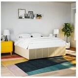 vidaXL Okvir za krevet bez madraca krem 180 x 200 cm od tkanine Cijene