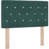 vidaXL Naslon za glavu s kristalnim gumbima tamno zeleni 80 cm baršun | shoptok.hr