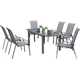 Gardenson VRTNA GARNITURA AMALFI aluminij barve grafita, siva | Shoptok.si