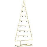 vidaXL Metalna božićna jelka Zlatno 125 cm Čelik s praškastim premazom | shoptok.hr