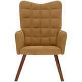  Stolica za opuštanje smeđa baršunasta | shoptok.hr