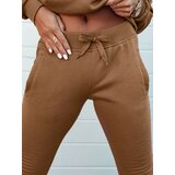 DStreet Spodnie damskie dresowe FITS brązowe | Shoptok.si