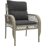  4-dijelni set vrtnih sofa s jastucima svijetlosivi poliratan | shoptok.hr