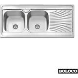 nasadna sudopera bl 853 inox ø60 120x60cm