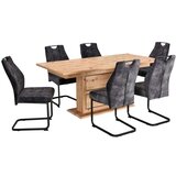 XXXL Raztegljiva Miza Harvey, Hrast Artisan, 180-220x90 | Shoptok.si