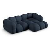 Cosmopolitan Design Temno modra kotna sedežna garnitura (desni kot/z ležalnikom) Loretto – | Shoptok.si