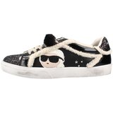 Karl Lagerfeld Modne superge Skool Ikonic Peep Lined Lo Črna Cene