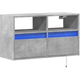  Zidni TV ormarić s LED svjetlima boja betona 80 x 31 x 45 cm | shoptok.hr