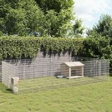  Ograda za životinje sa 24 ploča 54x100 cm od pocinčanog željeza | shoptok.hr