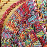 vidaXL Stolci od bambusa sa chindi detaljima 2 kom višebojni | shoptok.hr