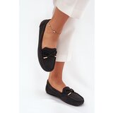 Boto Women's Moccasins With Perforated Pattern And Lacing Black Mirisa | Shoptok.si