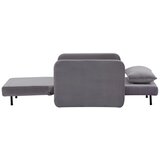 Modern Living Naslanjač York, Siva, Žamet, Ležišče | Shoptok.si