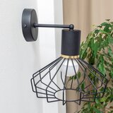  Zidna lampa SOLANO 1xE27/15W/230V crna/zlatna | Eponuda.com
