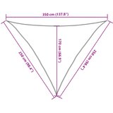  Jedro za zaštitu od sunca 160 g/m² antracit 2,5x2,5x3,5 m HDPE | shoptok.hr